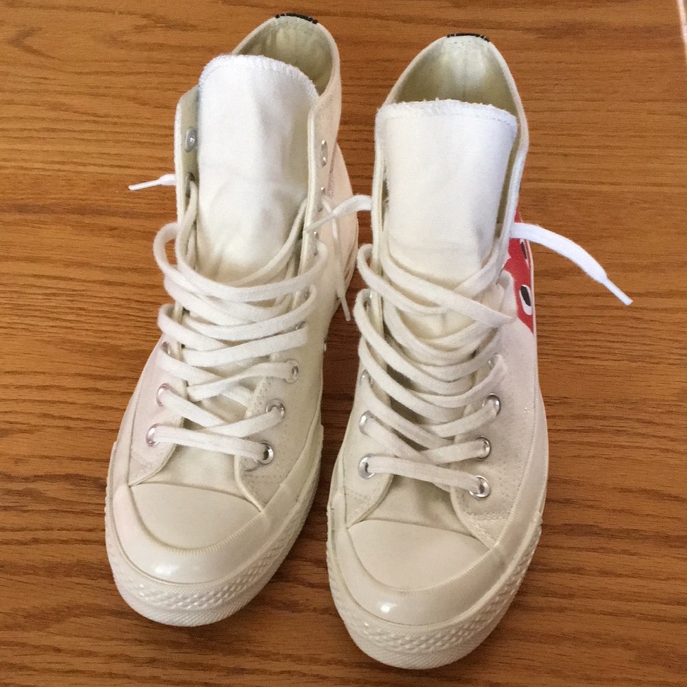 Comme des Garçons PLAY x Converse Chuck Taylor Hidden Heart High Top Sneakers